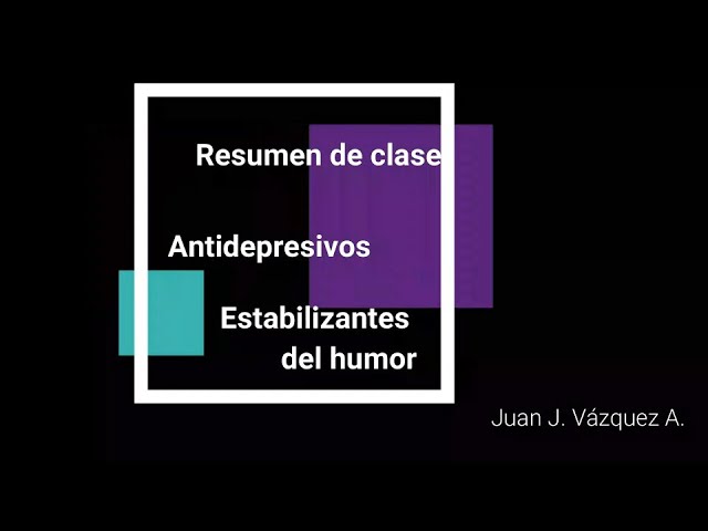diferencia entre antidepresivos y estabilizadores del animo