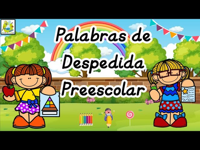 frases de despedida para niños de infantil