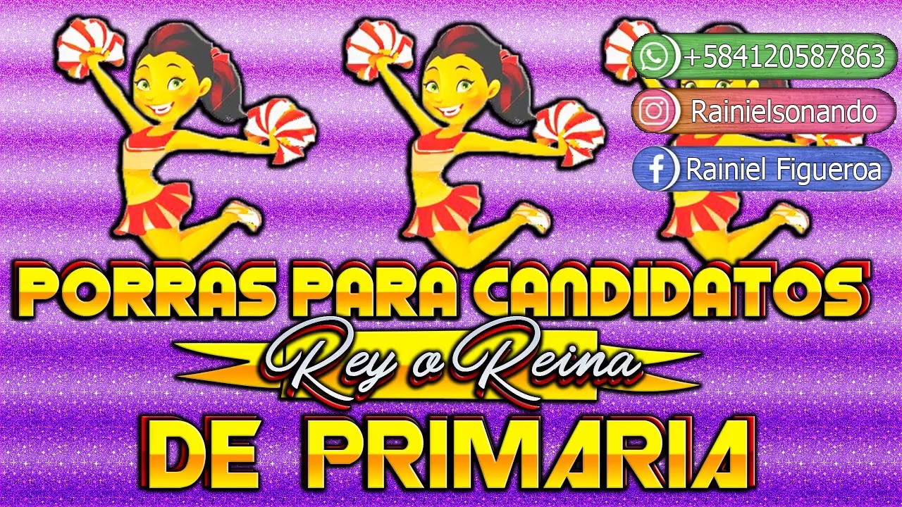 porras para apoyar a una candidata a reina