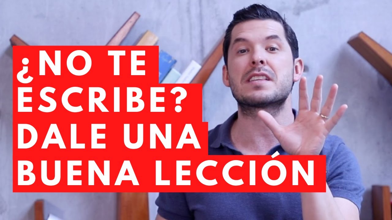 si un chico no te escribe en una semana