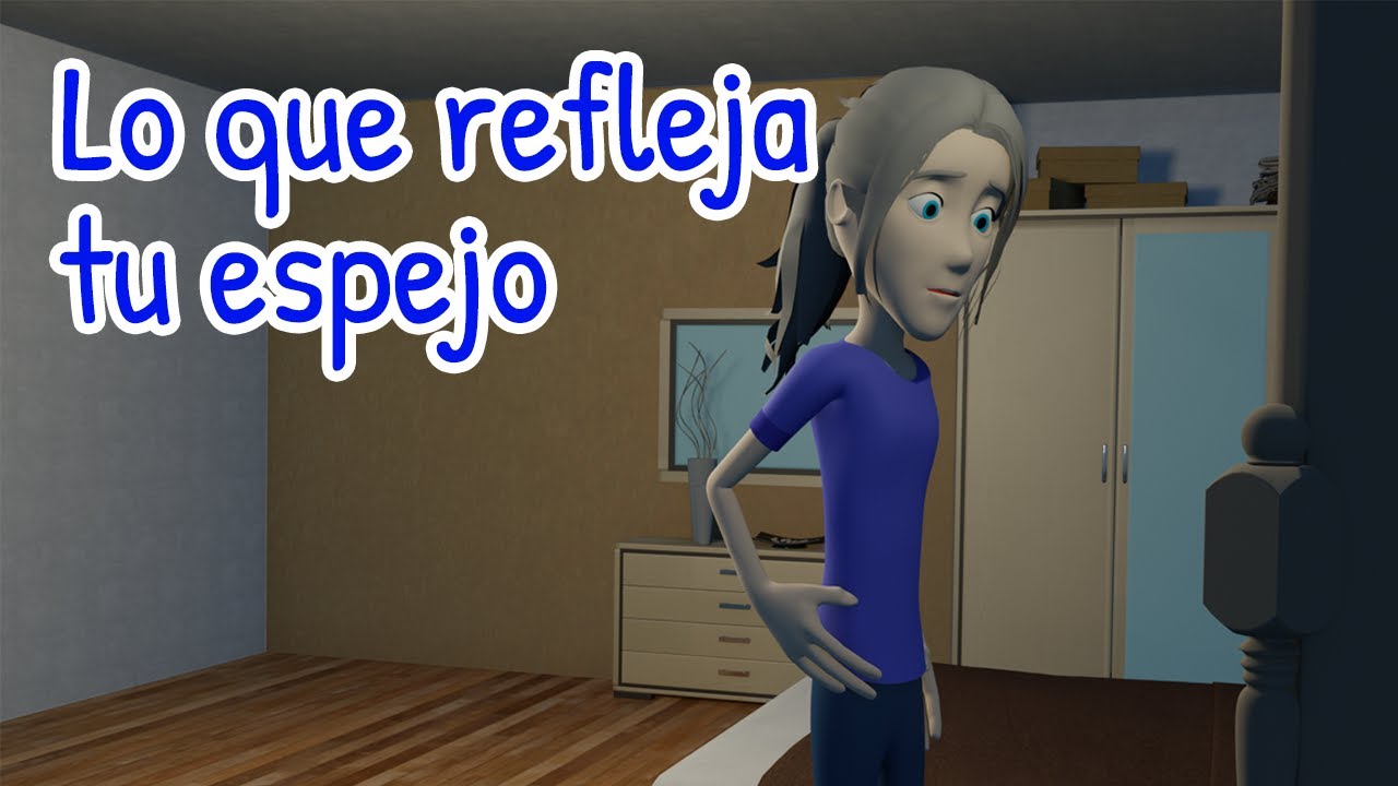 el hombre del espejo reflexion