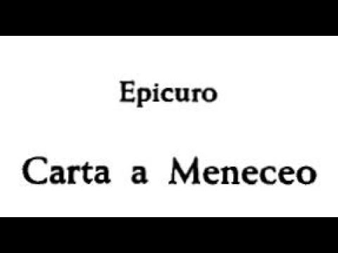 epicuro carta a meneceo comentario de texto