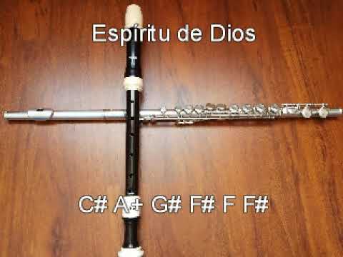 espiritu de dios llena mi vida notas para flauta