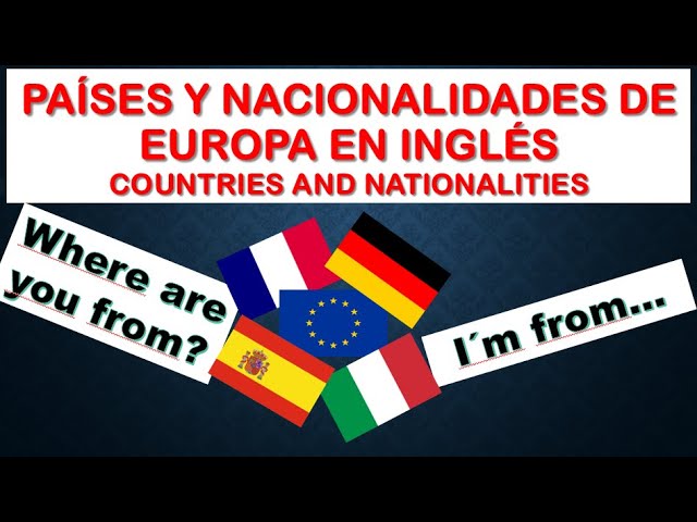 paises y capitales de europa en ingles